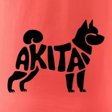 Akita Inu - Nápis v tele