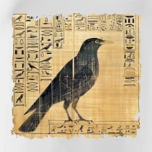 Egyptské hieroglyfy vták Egyptské hieroglyfy vták