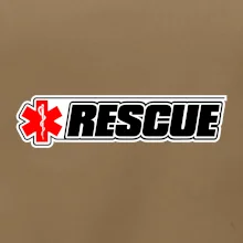 Záchranár rescue kríž červený Záchranár rescue kríž červený