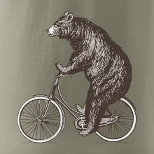 Medveď na bicykli