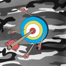 Šípy vo farebnom terči