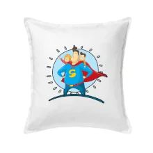 Táta superman - dievča a chlapec Táta superman - dievča a chlapec
