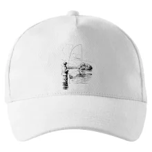 Kreslený rybár s podberákom