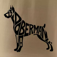 Doberman - nápis v tele