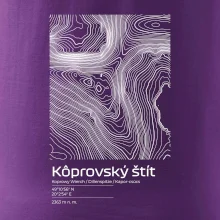 Kôprovský štít - vrstevnice v obdĺžniku
