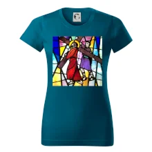 Vitráž - Ježiš a kríž