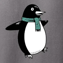 Tučniak so zeleným šálom