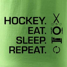 Pozemný hokej eat sleep repeat