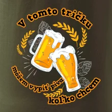 V tomto tričku môžem vypiť piva koľko chcem