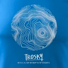 Trosky - vrstevnice v kruhu