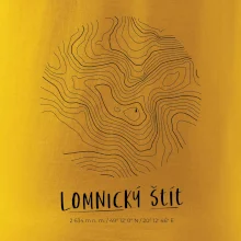 Lomnický štít - vrstevnice v kruhu