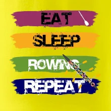 Eat sleep rowing repeat farebné