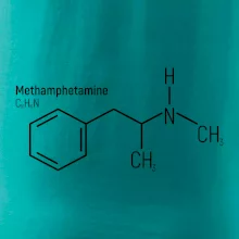 Molekulárna štruktúra Metamfetamín
