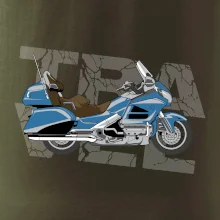 Cestovná motorka Amerika modrá