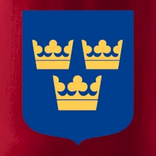 Švédsky znak tri korunky na prsník