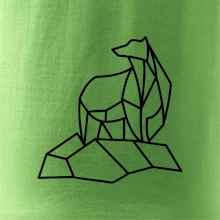 Geometria ľadový medveď na ľade