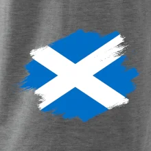 Škótska vlajka kreslená štetcom