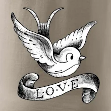 Love holubica - kreslená