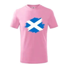 Škótska vlajka kreslená štetcom