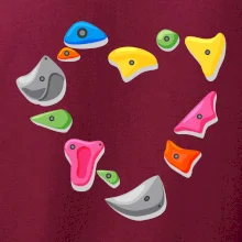 Lezenie na stene - srdce