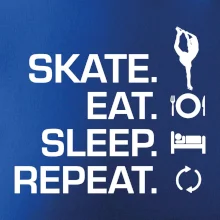 Eat sleep skate - ľadové korčuľovanie