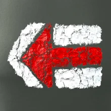 Párová turistická značka  červená Párová turistická značka  červená