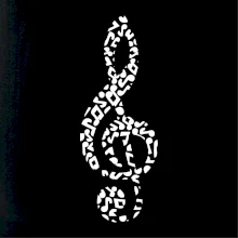 Husľový kľúč z nôt