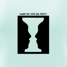 What do you see first? Pohár - Tváre