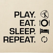 Play Eat Sleep Repeat hádzaná