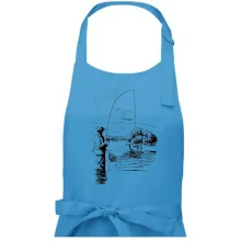 Kreslený rybár s podberákom