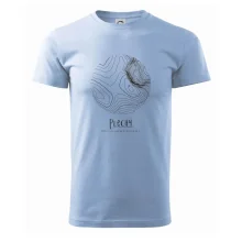 Plechý - vrstevnice v kruhu