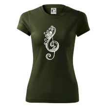 Husľový kľúč kvety Husľový kľúč kvety