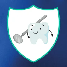 Zúbok na prsníku - zrkadlo