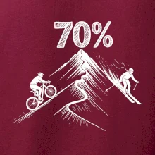 Narodeniny cyklista a lyžiar 70