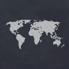 Mapa sveta odtlačok