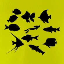 Potápač ryby štvorec