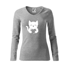 Mačka drží srdce Mačka drží srdce