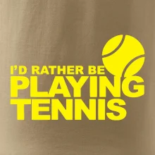 Playing tennis Playing tennis