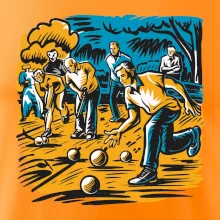 Petanque hra - modro oranžová