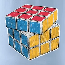 Rubikova kocka kreslená