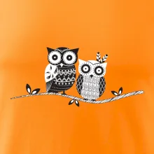 Dve sovy abstraktné