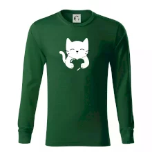 Mačka drží srdce Mačka drží srdce