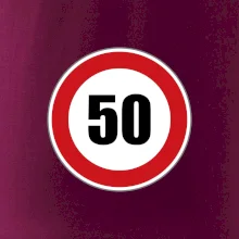 Dopravná značka - obmedzenie rýchlosti 50