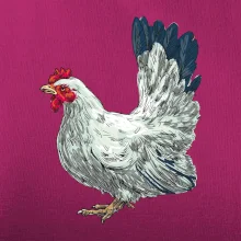 Sliepka kreslená biela