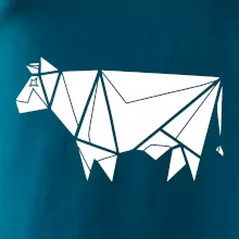 Origami krava z boku