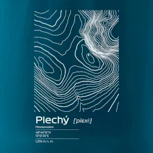 Plechý - vrstevnice v obdĺžniku