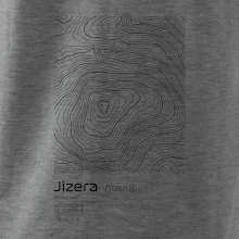 Jizera - vrstevnice v obdĺžniku