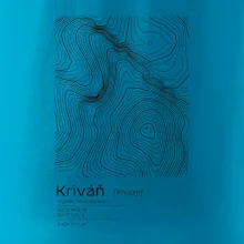 Kriváň - vrstevnice v obdĺžniku