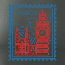 Londýn známka jednoduchá