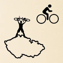 Mapa ČR + kolo na prsu